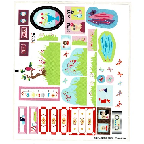 Sticker Sheet 1 for Set 7586-1
