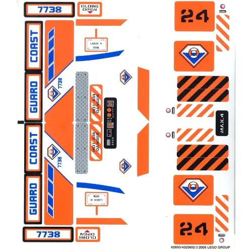 Sticker Sheet for Set 7738-1