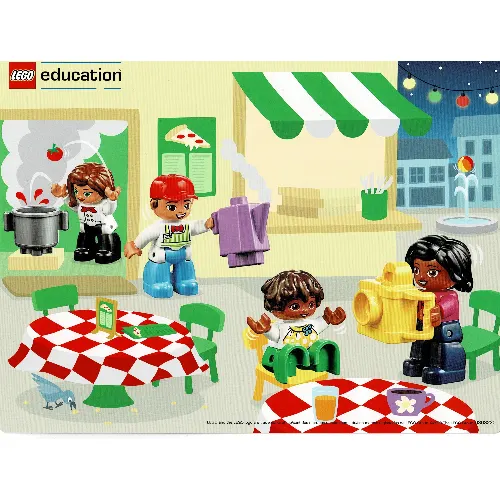 Inspiration Card, Set 45030-1, Cafe/Firefighters