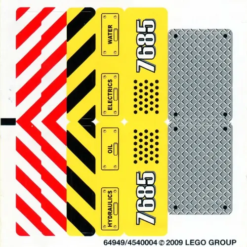 Sticker Sheet for Set 7685-1