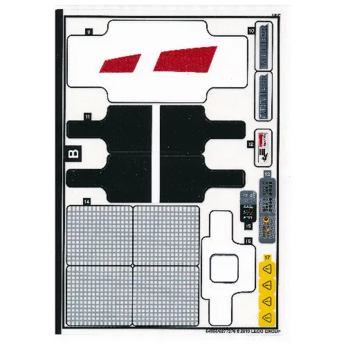 Sticker Sheet 2 for Set 42100-1