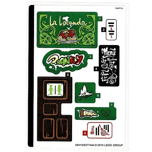Sticker Sheet for Set 41379-1