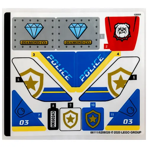 Sticker Sheet for Set 60243-1