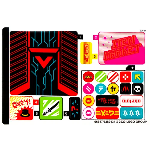 Sticker Sheet for Set 71708-1