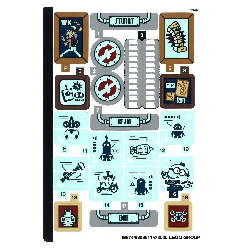 Sticker Sheet for Set 75551-1