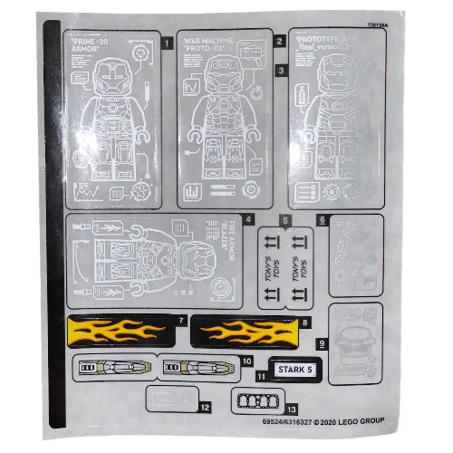 Sticker Sheet for Set 76167-1