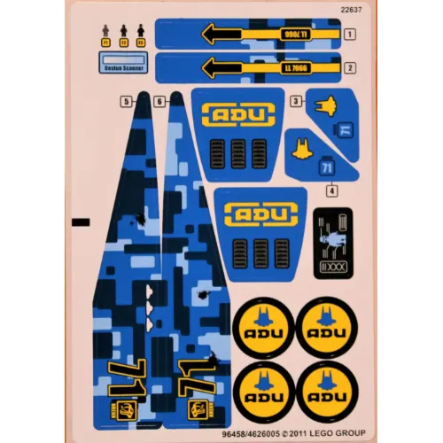 Sticker Sheet 2 for Set 7066-1
