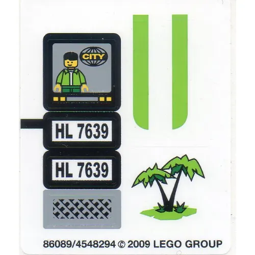 Sticker Sheet for Set 7639-1