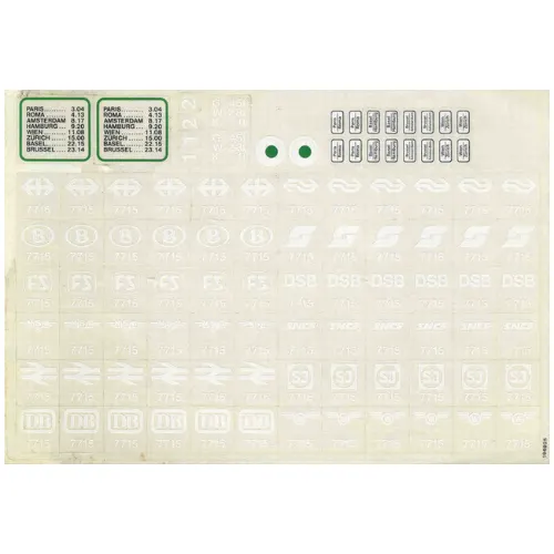 Sticker Sheet for Set 7715-1