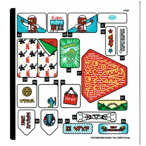 Sticker Sheet 3 for Set 71741-1