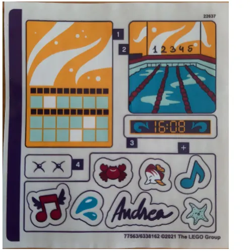 Sticker Sheet for Set 41671-1