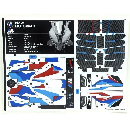 Sticker Sheet 1 for Set 42130-1