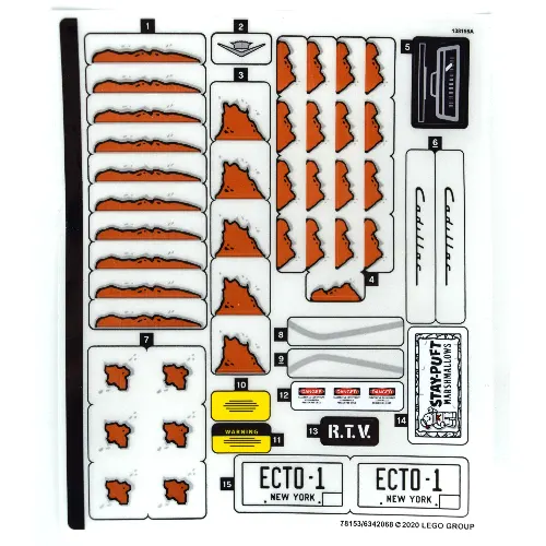 Sticker Sheet for Set 10274-1