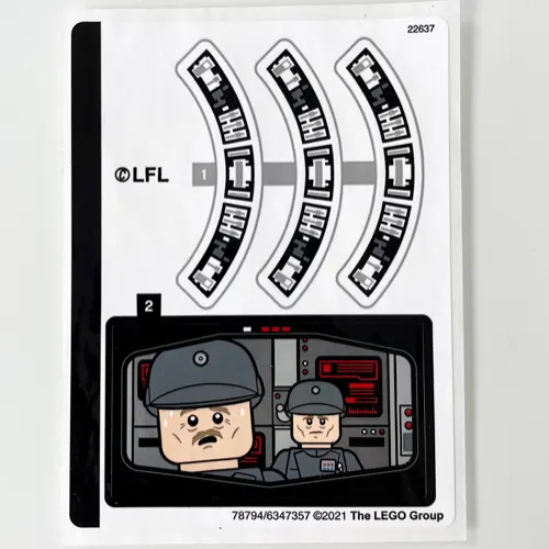 Sticker Sheet for Set 75296-1