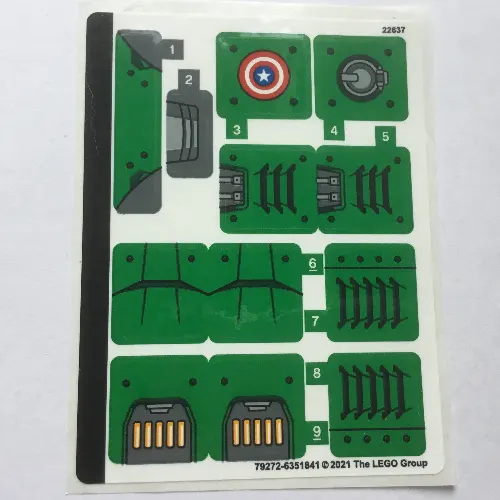 Sticker Sheet for Set 76201-1