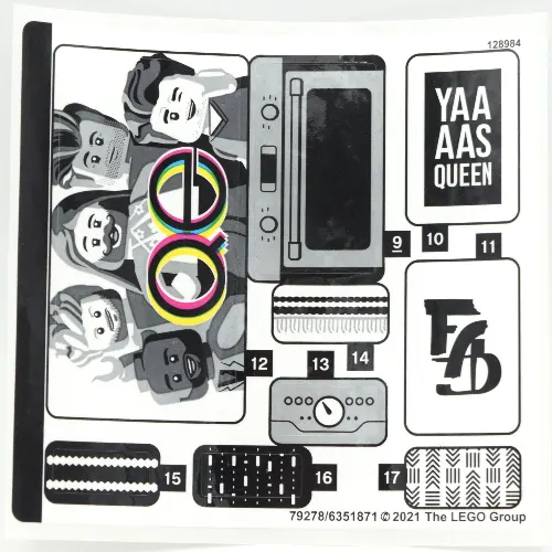 Sticker Sheet 3 for Set 10291-1