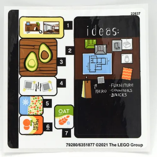 Sticker Sheet 1 for Set 10291-1
