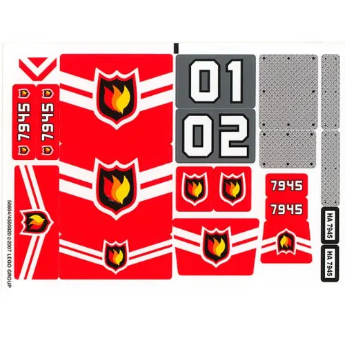 Sticker Sheet for Set 7945-1
