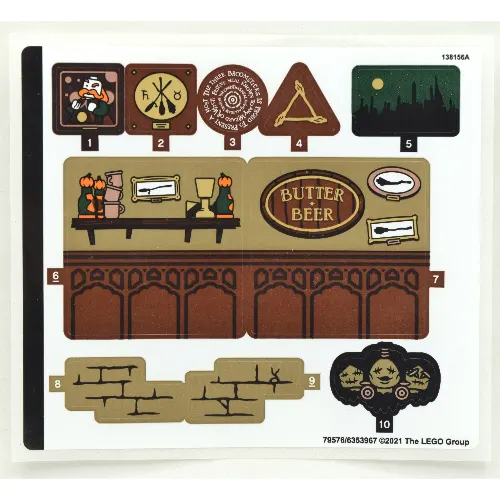 Sticker Sheet 2 for Set 76388-1