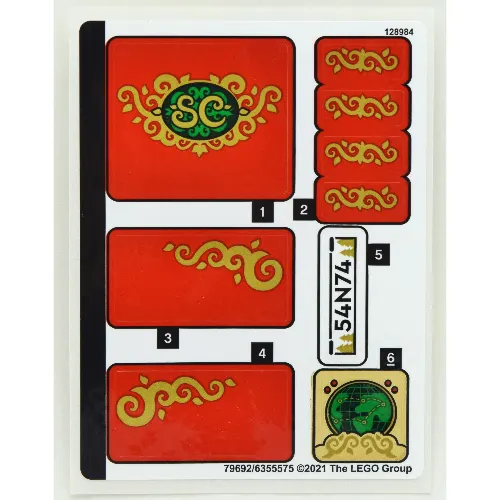 Sticker Sheet for Set 40499-1