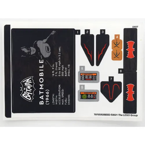 Sticker Sheet for Set 76188-1