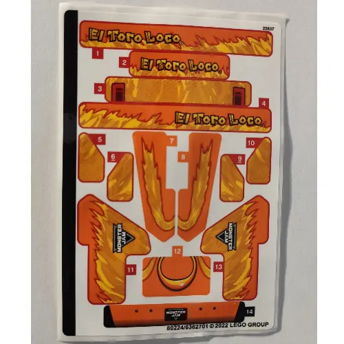 Sticker Sheet for Set 42135-1