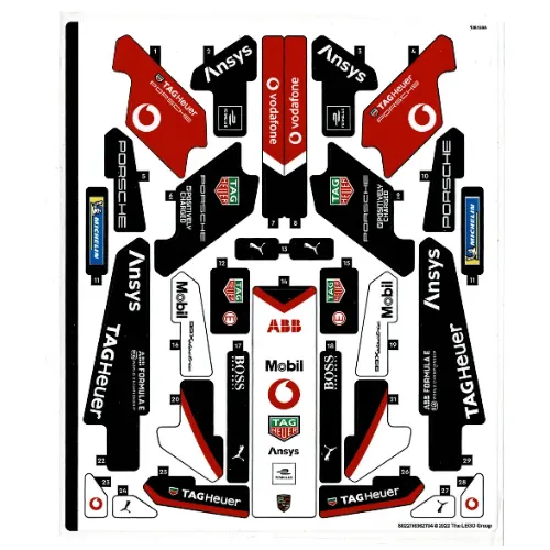 Sticker Sheet for Set 42137-1