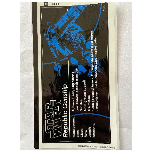 Sticker Sheet 2 for Set 75309-1