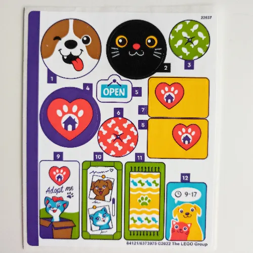 Sticker Sheet for Set 41699-1