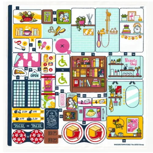 Sticker Sheet for Set 41704-1