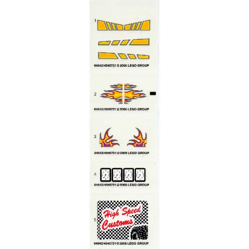 Sticker Sheet for Set 10200-1