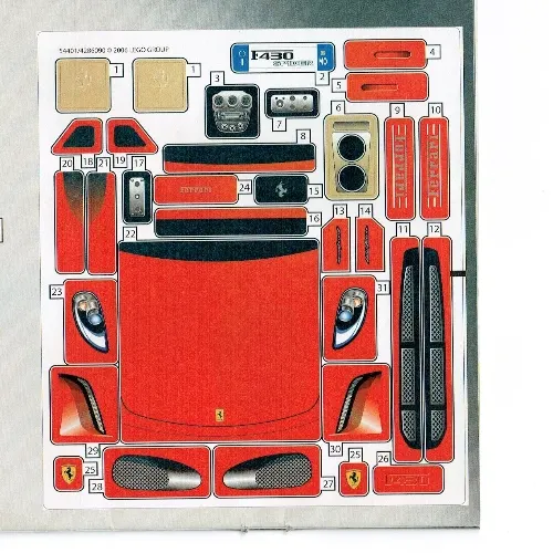 Sticker Sheet for Set 8671-1