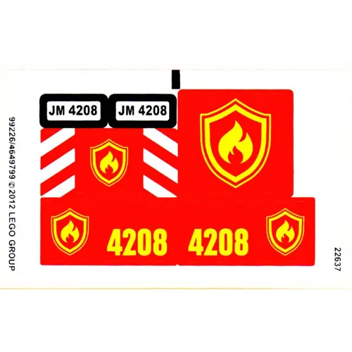 Sticker Sheet for Set 4208-1