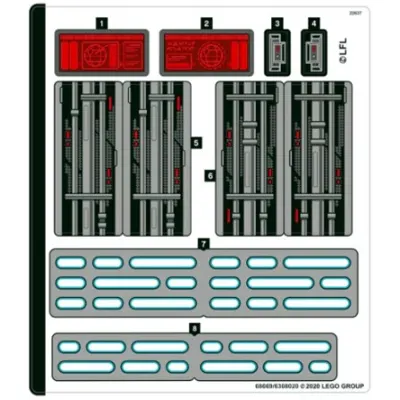 Sticker Sheet for Set 75291-1