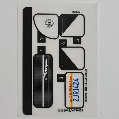 Sticker Sheet for Set 76912-1