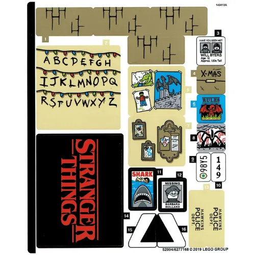 Sticker Sheet 1 for Set 75810-1