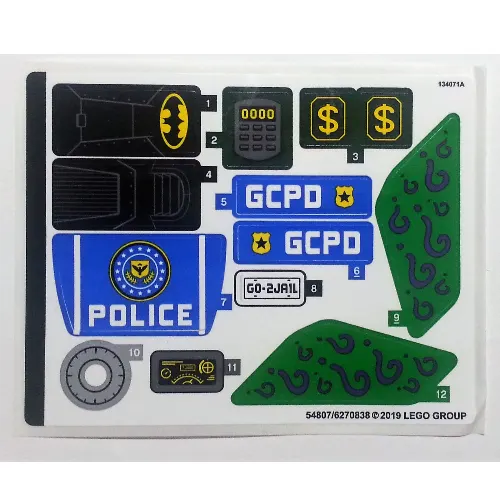 Sticker Sheet for Set 76120-1