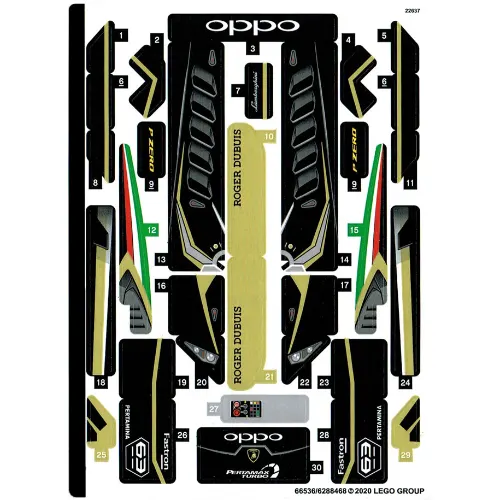 Sticker Sheet for Set 76899-1