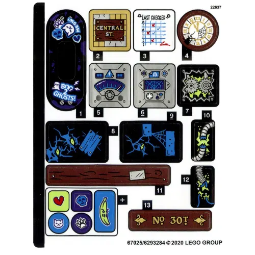 Sticker Sheet for Set 70430-1