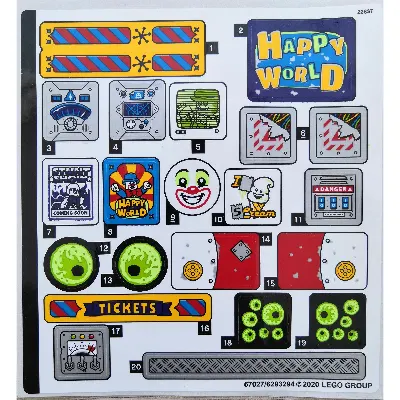 Sticker Sheet for Set 70432-1
