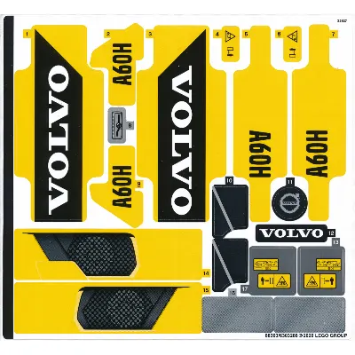 Sticker Sheet for Set 42114-1