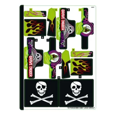 Sticker Sheet for Set 42118-1