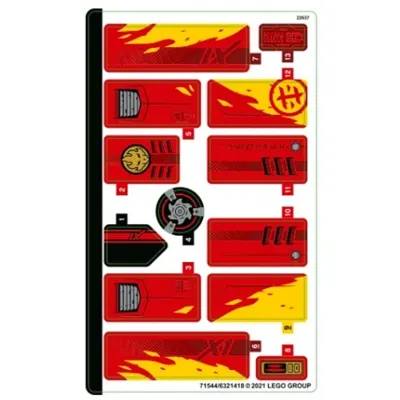 Sticker Sheet for Set 71737-1