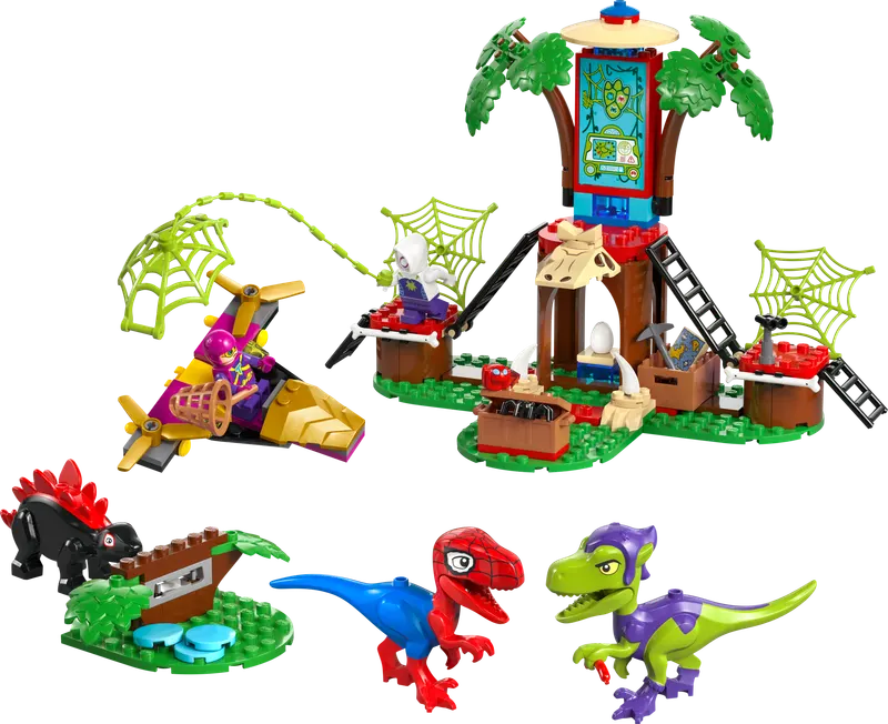 Spidey and Gobby's Raptor Battle at Tree House HQ