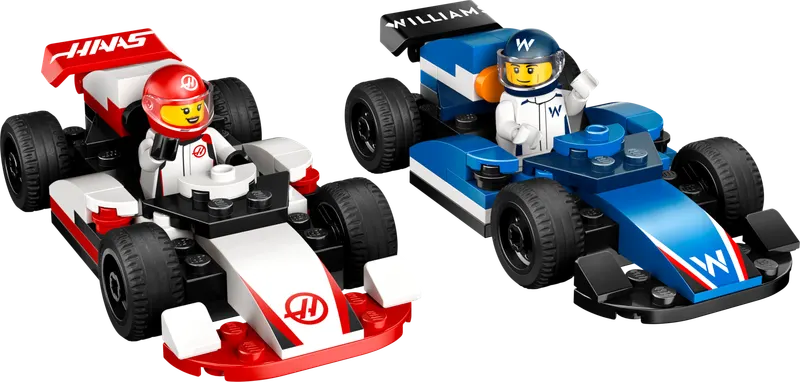 F1 Williams Racing & Haas F1 Race Cars