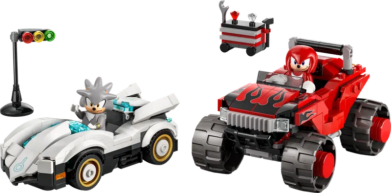 Silver's Car vs. Knuckles' Monster Truck